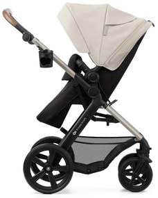 KINDERKRAFT-Kombinovaný kočík 3v1 MOOV 2 Moonlight grey + autosedačka MINK PRO