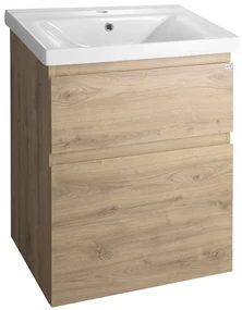 Aqualine Aqualine, ALTAIR umývadlová skrinka 57x72,5x45cm, dub emporio, AI360