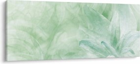 Obraz - Zelený kvet (120x50 cm)