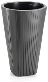 PLASTOVÝ KVETINÁČ MORA 39X61 CM ANTRACITOVÁ