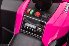 LEAN CARS HL568 Ružový dobíjací štvorkolka