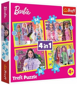 Trefl 4v1 Šťastný svet Barbie 28,5 x20 5cm v krabici 28x28x6cm