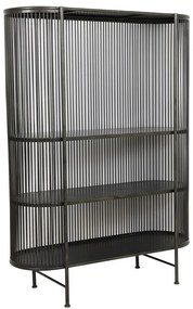 Čierna kovová vysoká komoda 119x161 cm Yinthe - Light &amp; Living