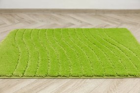 Kúpeľňový koberček Sara Green svetlozelený, vlny