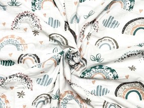 Krepové obliečky do postieľky Renforcé RAINUBI biele Rozmer obliečky: 45 x 65 cm | 90 x 140 cm