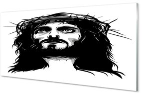 Sklenený obraz ilustrácie Ježiša 120x60 cm