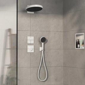 Hansgrohe ShowerSelect Comfort E, termostat pod omietku pre 1 spotrebič a ďalší výtok, biela matná, HAN-15575700