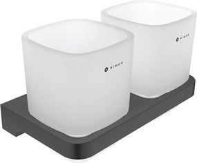 Nimco Držiak na kefky s pohárikmi MAYA čierna - MAC 29058D-C-90