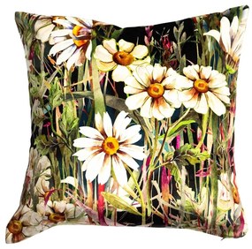 Zamatový vankúš záhradné sedmokrásky - 45 * 45 * 10cm