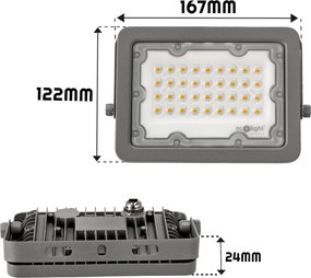 ECOLIGHT LED reflektor 30W 3000l PREMIUM LINE - neutrálna biela