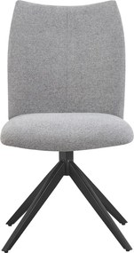 Otočná jedálenská stolička Kassandra, holubia šedá tkanina