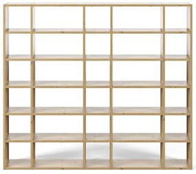 Svetlohnedá knižnica TemaHome Pombal, šírka 255 cm