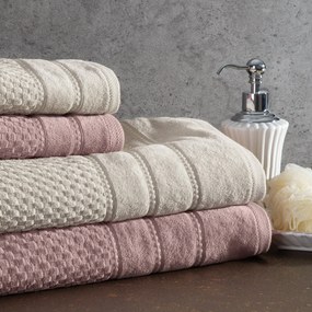 BAVLNENÝ UTERÁK ADORE SADA 6KS 50X90 CM ČERVENÁ
