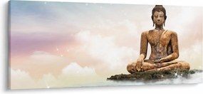 Obraz - Budha dozerajúci na zemi (120x50 cm)