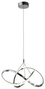 ONLI - LED Luster na lanku LOOP LED/40W/230V 4000K lesklý chróm