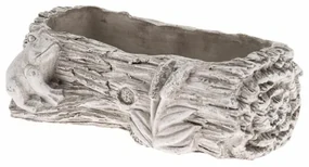Betónový kvetináč Kmeň žaba, 27 x 8,5 x 15,5 cm