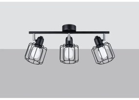 Sollux SL.1116 - Bodové svietidlo BELUCI 3xE14/40W/230V čierna