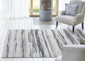Koberce Breno Kusový koberec LARA E539A-FTB67 Grey, sivá, viacfarebná,80 x 150 cm