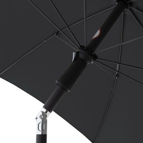 Doppler ACTIVE 210 cm - slnečník so stredovou nohou antracitová (kód farby 840), 100 % polyester