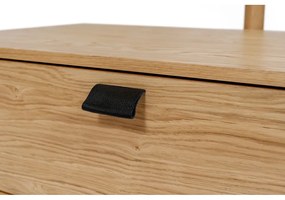 Predsieňová stena z dubového dreva so zrkadlom Woodman Tripod