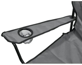 Skladacia kempingová stolička šedá