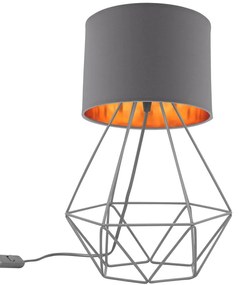 Stolová lampa SHADE, 1x textilné tienidlo (výber zo 4 farieb), (výber z 3 farieb konštrukcie), G