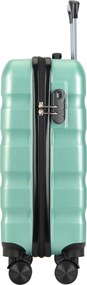 BONTOUR „Wave“ 3-dielna súprava kufrov s dvojitými kolieskami, s TSA zámkom, púdrovo zelená