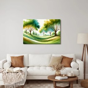 Obraz krajina so stromami