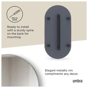 Nástenné zrkadlo 46x91 cm Hubba – Umbra