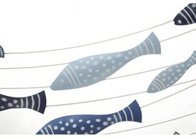 Kovová nástenná dekorácia 96,5x61 cm Pesci – Mauro Ferretti