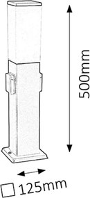 Rabalux BONN záhradný stĺpik 8339