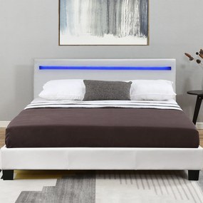 InternetovaZahrada Čalúnená posteľ Verona 120 x 200 cm - biela