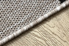 Koberec SIZAL FLOORLUX 20608 strieborný / čierny