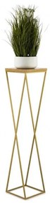 Stojan na kvety LOFT 100x24 cm zlatá/hnedá