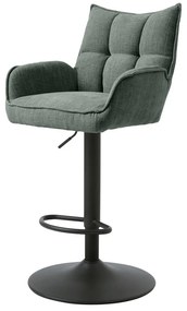 Zelené barové stoličky s nastaviteľnou výškou v súprave 2 ks Marilla – Unique Furniture