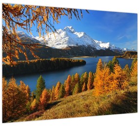 Obraz - Jeseň v Alpách (70x50 cm)