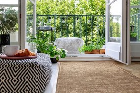 Koberec SIZAL FLOORLUX 20211 coffee / naturálny