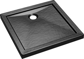 Besco Štvorcová sprchová akrylátová vanička AQUARIUS NEW SE SQ 80x80 (90x90) B SlimLine Stone Effect BESCO-Rozmery: 80x80