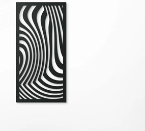 drevko Minimalistický obraz Vzor zebry Rozmer obrazu: 44,5 x 22 cm, Farba dekorácie: Čierna