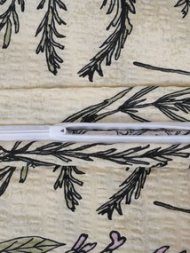 Krepová obliečka na vankúš Renforcé 70 × 90 cm - Herbár béžový