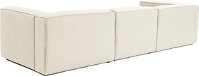 Třímístná pohovka Fora 296 cm ecru
