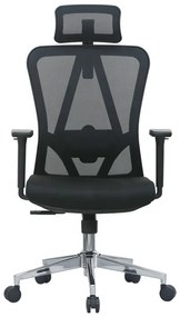 Kancelárska ergonomická stolička Neoseat BOROSI — čierna, nosnosť 150 kg