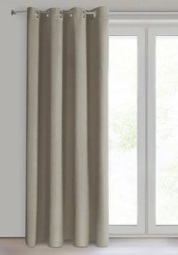 ZÁVES NA KÚŽKOCH NERISA 140X250 CM TMAVOBÉŽOVÁ