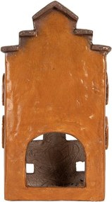 Tehlový domček svietnik na čajovú sviečku Homely - 20*15*34 cm