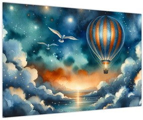 Obraz - Lietať nočnou oblohou (90x60 cm)