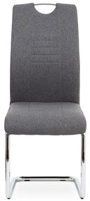 BONTEC Jedálenská stolička, sivá, látka, DCL-405 GREY2 Farba: Šedá