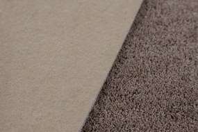 ITC, Metrážny koberec Sweet 92 hnedý, na mieru, šíře 4m, hnedá, filc, obývacia izba