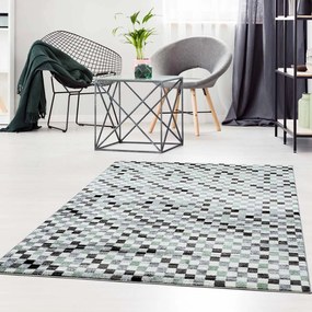 Dekorstudio Moderný koberec MODA SOFT sivo zelený 1141 Rozmer koberca: 120x160cm