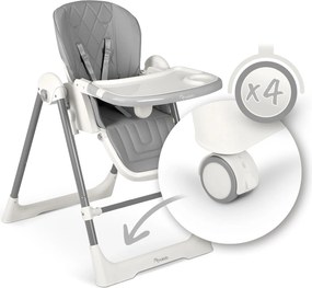 Detská stolička 3v1 Nukido Elite - sivá