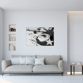 Obraz - Zimné cappuccino (90x60 cm)